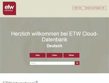 Tablet Screenshot of etwinternational.de