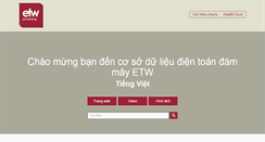 Desktop Screenshot of etwinternational.vn