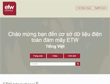 Tablet Screenshot of etwinternational.vn